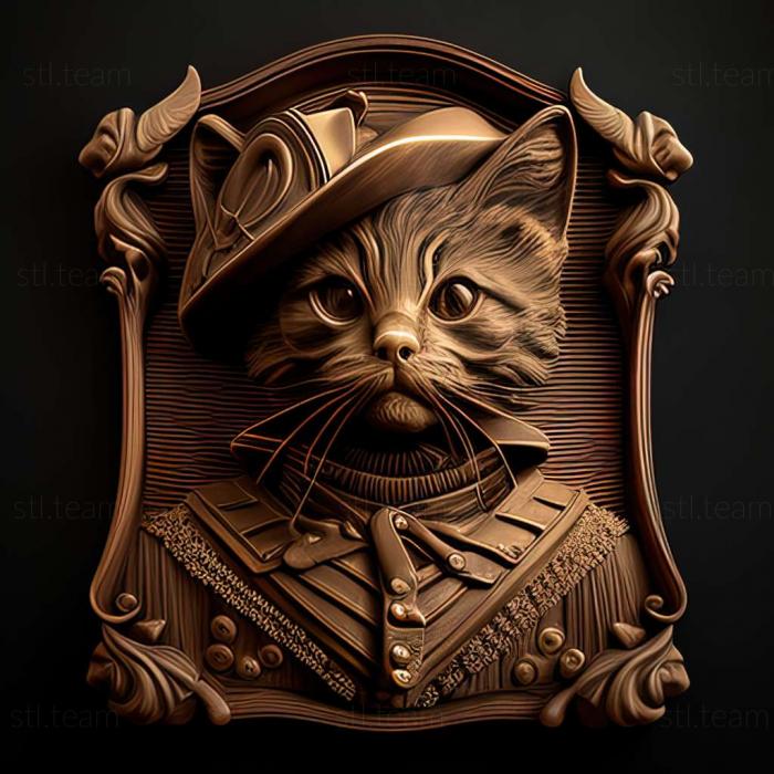 3D model Napoleon cat (STL)
